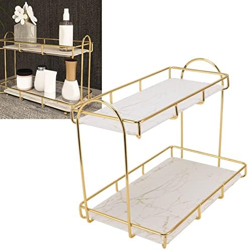Рафтове За съхранение на козметика, 2-слойный Голям Златен Кухненски Козметични Багажник за Баня за Спални