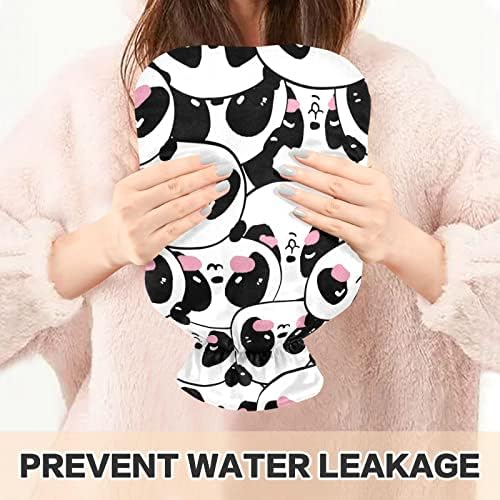 Бутилка за гореща вода с капак Pandas Чанта за топла вода за Облекчаване на болката, Топла и студена терапия, Чанта за топла вода 2