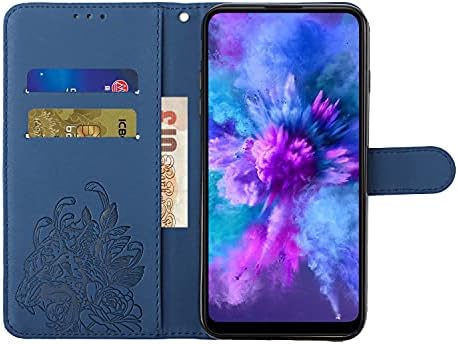 2022 Нов Калъф-портфейла през рамо за Samsung Galaxy S22 Ultra 5G 2 в 1, Кожен Държач за карти с тигрова рисувани, Регулируема