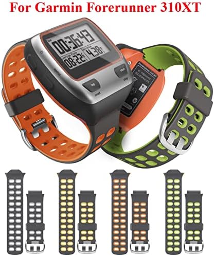 КОМПЛЕКТ презрамки, цветен спортен силиконов каишка за часовник Garmin Forerunner 310XT, взаимозаменяеми каишка за часовник
