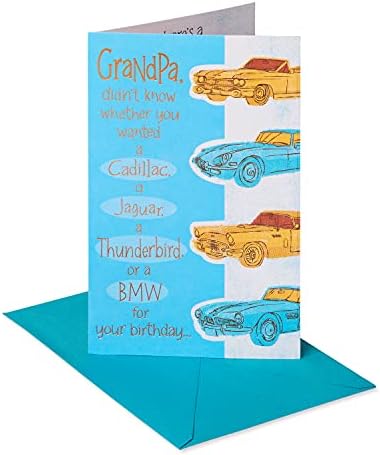 Американската поздравителна забавна картичка за рожден ден дядо (автомобили)