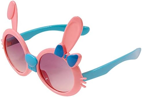 Nishine 2 Опаковки Слънчеви Очила с Мультяшными Животни за Малки Момичета и Завязанной Превръзка На Главата, Комплект Детска Ежедневието