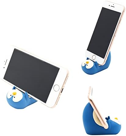 Сладък Държач за мобилен телефон с Изображение на Животно Пингвин, Малка Настолна Поставка за телефон iPhone, Android Samsung
