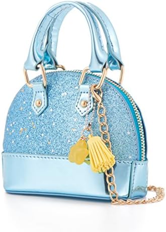 YiSu Princess Портмоне за Малките Момичета, детски чанта през Рамо за деца, Чанти във формата на мивки за момичета, скъпа чанта-тоут (син)