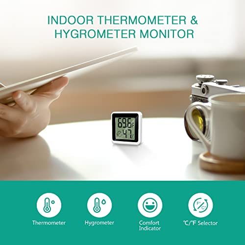 Мини-Термометър-Влагомер ОРИЯ, Цифров Монитор за измерване на влажност, Измерване на влажността в помещението, с ключ ℃℉, LCD дисплей, Индикатор за комфорт, за дома, ?