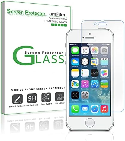 Защитно фолио amFilm Стъкло за iPhone SE , 5S, 5C, 5 (2) от закалено стъкло (съвместим само с iPhone SE , не с по-нова версия)