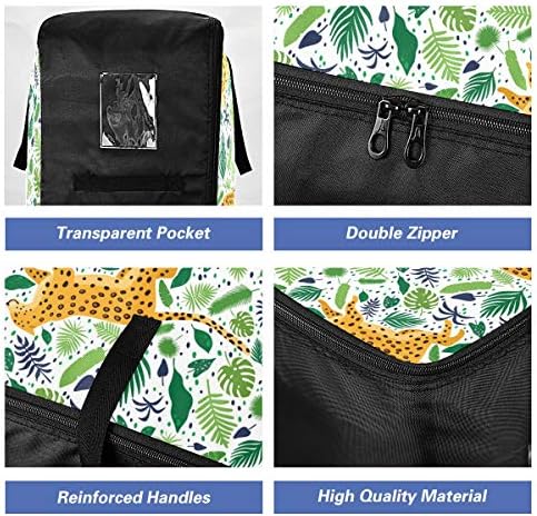 N/A Чанта за съхранение на дрехи, Легла за Завивки, Големи Голям Чанта-Органайзер с Леопардовыми Цветя, Тропически Чанта-Органайзер с