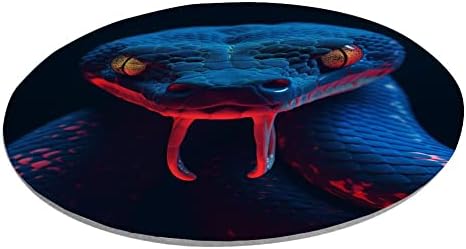 Игри Кръгла подложка за мишка SHENCANG BLUE с дизайнерски повърхността на Змия Кобра Art-05 за подобряване на точността и скоростта на работа на Подложка за мишка