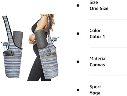 Чанта за постелки за йога Entiforry с джоб с голям размер и джоб в джоб, Чанта за йога и носене на дебели постелки, подходяща за постелки