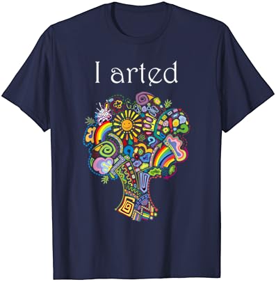 I Arted Риза Забавно Художествена Графика Цветна Риза Подарък На Художника