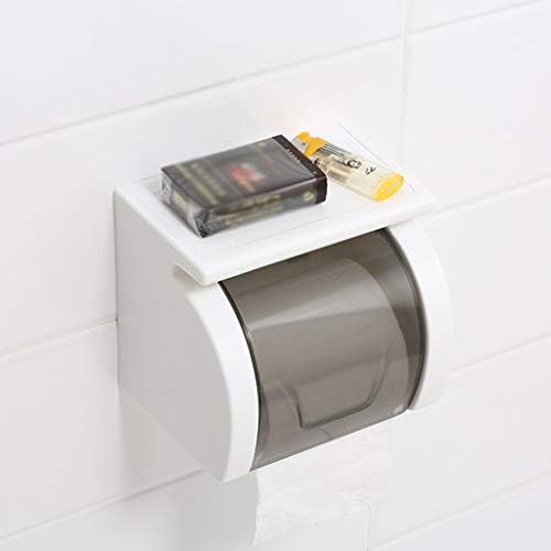 SMLJLQ Кутия За Тоалетни Кърпички Рафтове За Тоалетна Хартия Тава За Роли Баня Водоустойчив Притежателя на салфетки