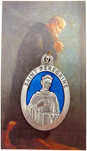 Комплект от медали на Светия Перегрина с Медальон Пейтън Свети от Рак и Свети карта