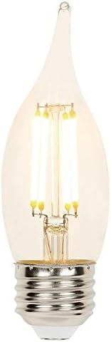 Уестингхаус Lighting 4317100 Led лампа Средна мощност, с регулируема яркост с нажежаема Жичка CA11 мощност 60 W, в една опаковка