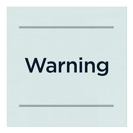CGSignLab | Предупреждение-Основния прозорец тюркоаз | 8 x8