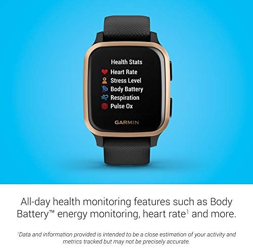 Изключително умни часовници на Garmin Venu Пл Music с GPS система, с функции за мониторинг на състоянието на здраве и фитнес