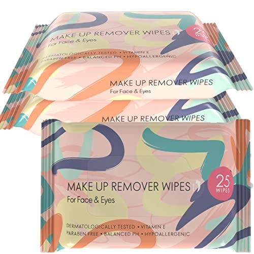 Кърпички за отстраняване на грим GR Cosmetics - Хипоалергенни Кърпички за Почистване на лицето и очите - Кърпички За премахване на спирала, 25 карата (3)