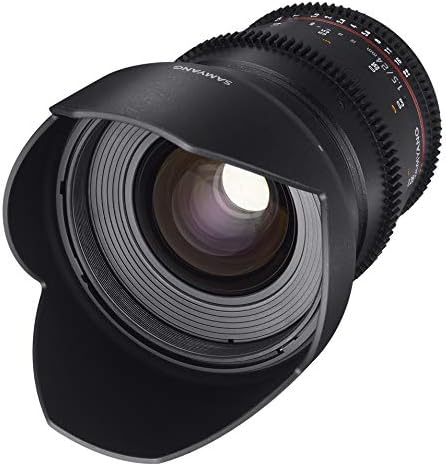 Видеообъектив Samyang 24mm Т1.5 VDSLR II с ръчно Фокусиране, за Огледално-рефлексен фотоапарат Canon