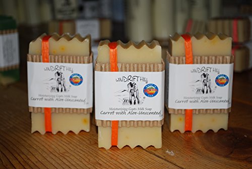 Овлажняващ сапун Windrift Hill козе мляко - 3 опаковки (Морков с алое без мирис)