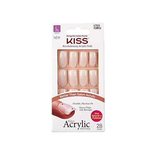 KISS Salon Акрилни естествени нокти KSAN (6 опаковки, KSAN04)