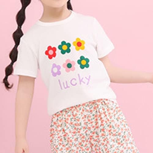 Лятна Нова Детска Тениска С кръгло деколте и Сладък Цветен Принтом, Горна Долна Риза с Къси ръкави За по-Малките Момчета, Тениски, 4 юли