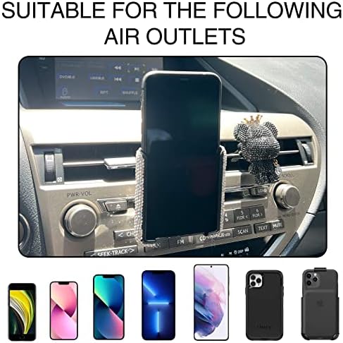 Кола за телефон MOFIT Bling, Универсален Държач за мобилен телефон с Кристали за мини арматурното табло на Автомобила, отдушник, Регулируема на 360 градуса, Автоматично П?