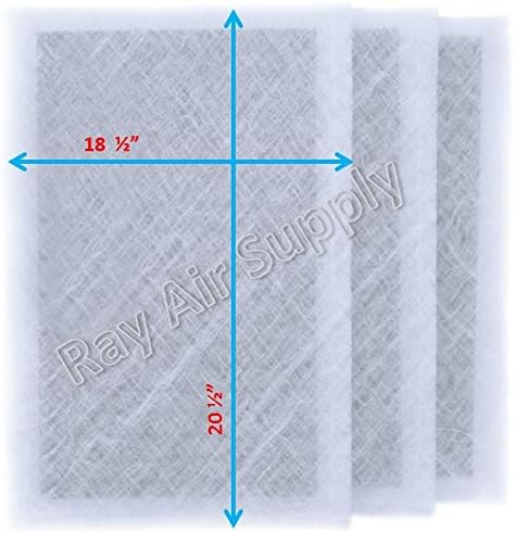 RAYAIR SUPPLY 20x23 Сменяеми Филтърни уплътнения за динамичен въздушен филтър 20 x 23 Чашите (3 опаковки) в Бял цвят