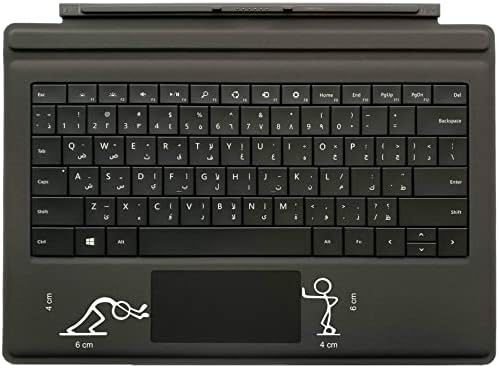 Забавен Стикер за лаптоп с 4 бр. за тракпад, Един размер Подходящ за всички, Съвместим е с MacBook, Забавен Стикер за лаптоп,