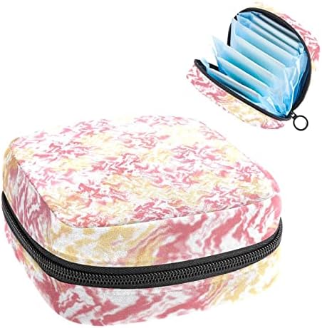 ORYUEKAN Чанта За Съхранение на Хигиенни Кърпички, Преносима Чанта за Съхранение на Менструалния Купа за Жени и Момичета, Художествена Абстрактна Цвете Пролетно Цвете