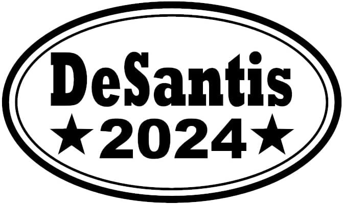 Стикер Desantis 2024 (Овални) в клетката по индивидуален дизайн - различни цветове и размери