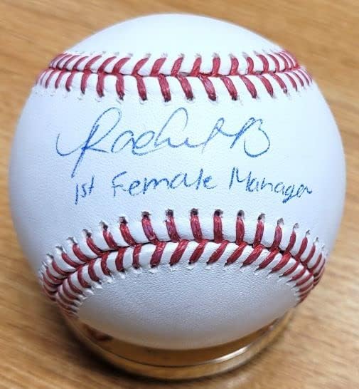 Рейчъл Балковец с Автограф от Официалния представител на Мейджър лийг бейзбол Бекет