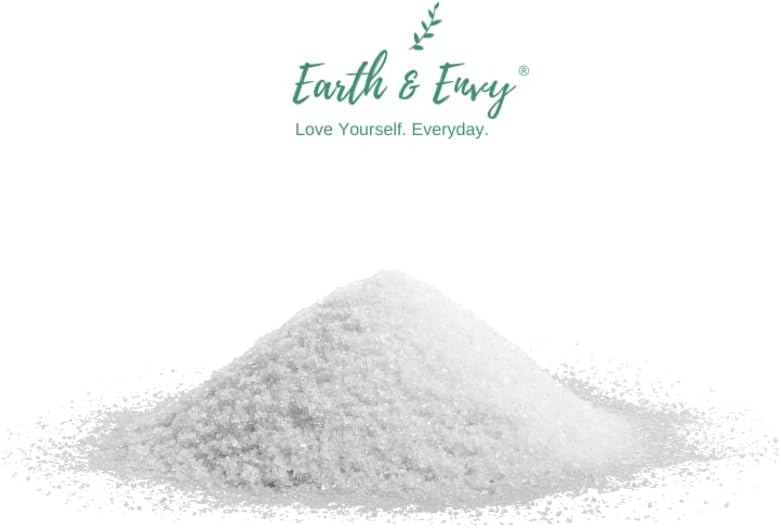 Дендритная сол Earth & Envy 2,5 кг - Висококачествен Фин - Солен Скраб, Ексфолиращи Средства, Млечна Вана, Соли-Ексфолианти