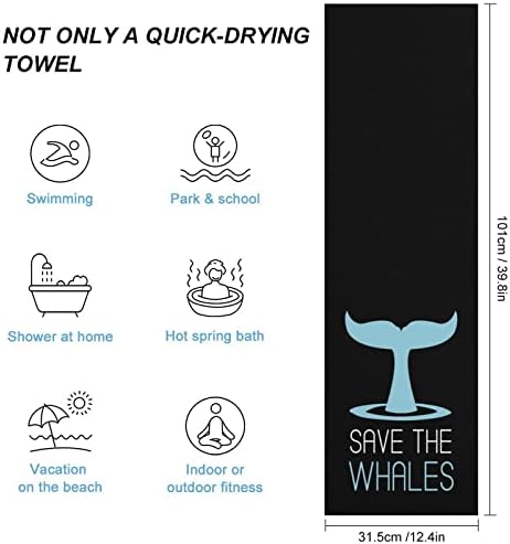 Спасете Китовете бързо съхнещи Кърпи Гъба Высокоабсорбирующие Кърпи За Лице, Кърпи за Ръце за Баня и Спа Хотел