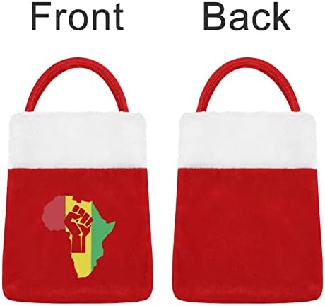 Африкански Корени Черна Сила се Поставя В Торби Луксозен Коледен Чанта за Празнична Украса