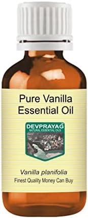 Devprayag Чисто Етерично масло от ванилия (Vanilla planifolia) Парна дестилация 100 мл (3,38 унция)