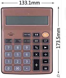 Много голям настолен калкулатор CUJUX с LCD дисплей, батерии, отлично подходящ за домашна и офис употреба (Цвят: A)