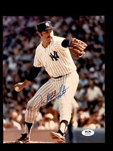 Джим Сом Хънтър, PSA ДНК, Подписан 8x10 Снимка С Автограф Янкис - Снимки на MLB С автограф
