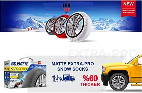 Зимни чорапи за автомобилни гуми Премиум-клас с Текстилни вериги за сняг серия ExtraPro За Porsche (XX-Large)