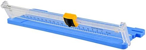НАЧАЛО-X Нож за хартия, за да проверите за Scrapbooking, Прецизионное Режещо Острие, Тример за снимки - Синьо - 11 ½ L x 3 ½ W x 1 H,