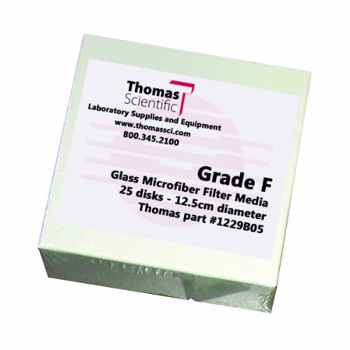 Филтър от микрофибър Thomas F9000-4 borosilicate стъкло, 0,7 Микрона, Среден разход, клас F, диаметър 9 см (опаковка по 25 парчета)
