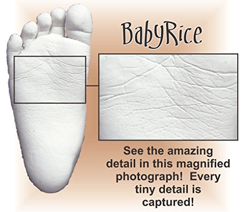 BabyRice 3D Комплект За Леене от Малки Момчета Матирана Рамка С ефект на Сребро Купа Отливки За Краката