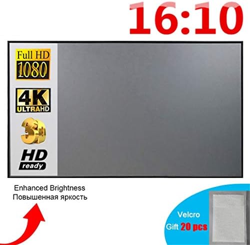 екран за проектор n/a 16:10, Прожекционен екран от светоотражающей плат за YG300 DLP LED Видео в прожектор (размер: 100 см)