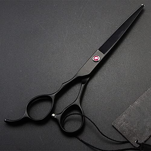 Ножица за подстригване на коса, 6/5,5 инча Лявата ръка 440c черни ножици за коса набор от фризьорски инструменти за грим филировочные