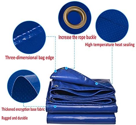 Сверхпрочная непромокаемая плат, плат-водоустойчив козирка с висока плътност, устойчива на разкъсване, за външно оцветяване на предното стъкло (Цвят: синьо размер: