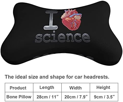 I Lvoe Science Сърце Автомобилната въздушна Възглавница За врата Комплект от 2 предната облегалка за глава столчета за автомобил Възглавница за Подкрепа на врата Аксесо?