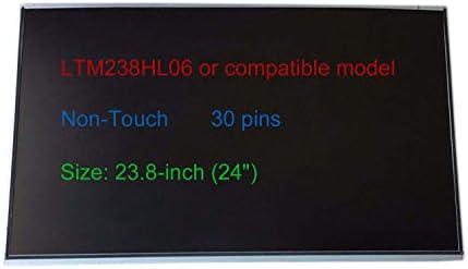 Подмяна на екрана 23,8 LCD led дисплей резолюция 1920x1080 Full HD LTM238HL06 или друга съвместима модел (за компютър без докосване