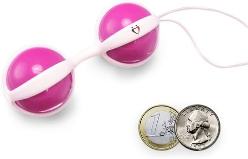 Утяжеленные силиконови Симулатори LeLuvDuotone с топки на Кегел Диаметър 1,5 инча Свързани Чифт Розови