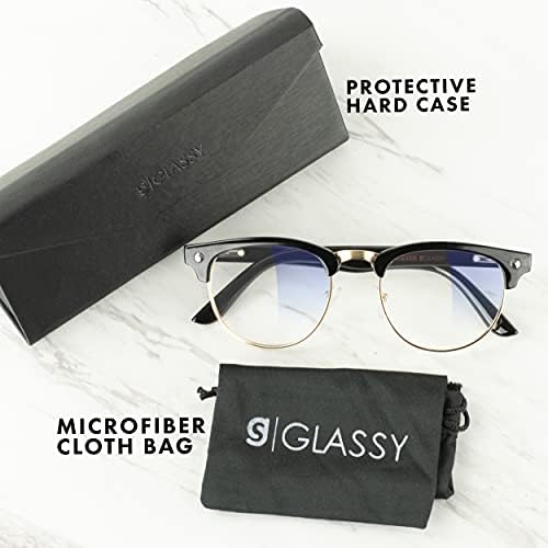Очила Glassy Morrison Premium Light Blue Blocking Glasses, които Правят напрежение на очите и Умора, Очила за компютър и игри
