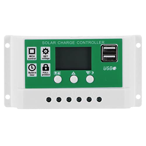 LCD Контролер за Зареждане на Слънчева Батерия, Интелигентен Регулатор на Заряд на Батерията в слънчевата панел с Двоен USB