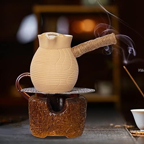 Керамичен Чайник Qianly с Дълга дръжка, Чайник за Варене в Гореща Вода, Трайни Кана с Ронлива Листа, Бизнес-Малък Подарък Ръчна изработка,