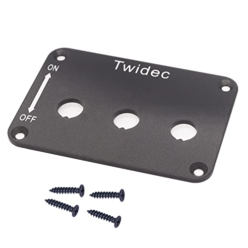 Корпус на панела Twidec/Toggle Rocker Switch 3-Позиционен Метален Алуминий Притежателя переключающей плоча и 3 бр. Тежкотоварни